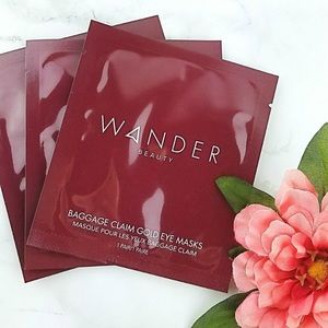 New! Wander Beauty Baggage Claim Eye Masks Gold x6